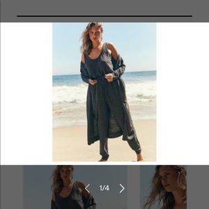 New Free People Bicoastal Set Size S Jumpsuit + Cardigan
